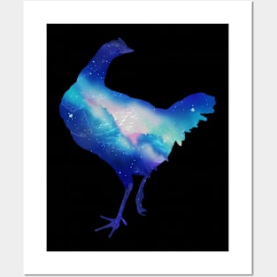 Galaxy chicken Posters and Art